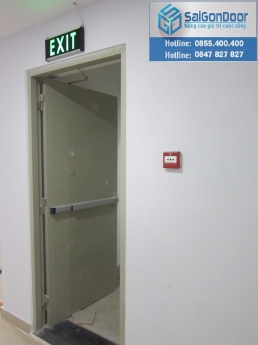 Thi công lắp đặt cửa thép chống cháy Saigondoor