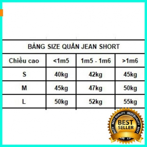 Quần Sọt jean Nữ m50