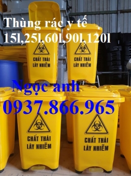 Thùng rác theo tiêu chuẩn của bộ y tế, thùng rác màu vàng, thung rac y te
