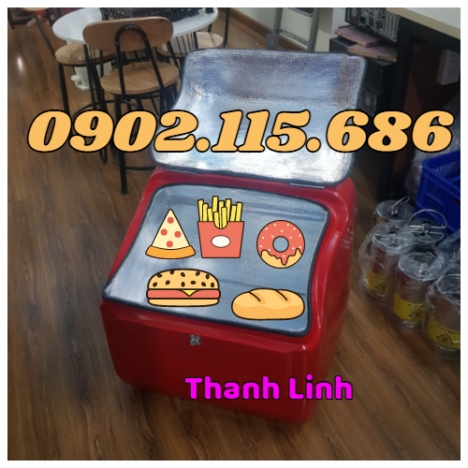   Thùng chở hàng, thùng chở hàng Tiki, thùng ship hàng đồ ăn, thùng giao hàng Lazada, thùng chở hàng