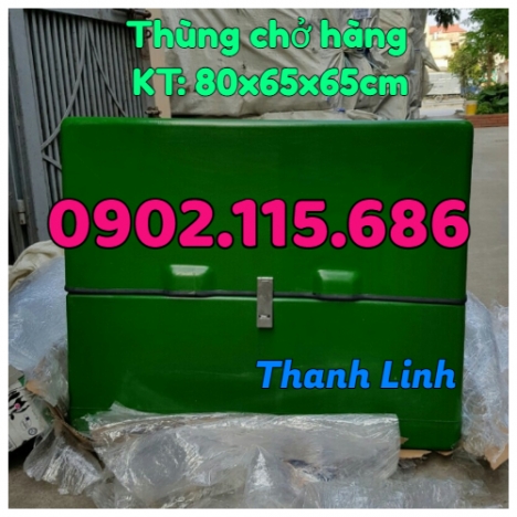   Thùng chở hàng, thùng chở hàng Tiki, thùng ship hàng đồ ăn, thùng giao hàng Lazada, thùng chở hàng