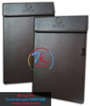 Địa chỉ làm bìa kẹp bill, đặt sản xuất bìa kẹp bill, nơi làm tab tính tiền, kẹp bill cho nhà hàng,