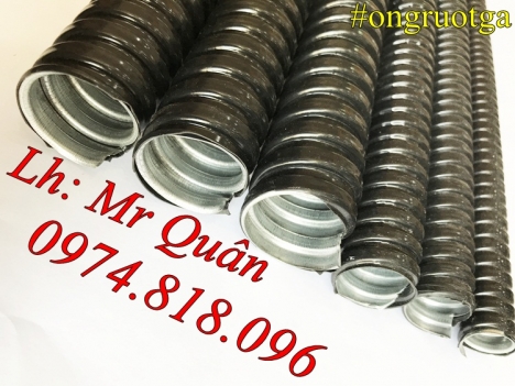 Ống ruột gà lõi thép đàn hồi bọc nhựa pvc