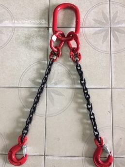 Phân phối Sling xích giá rẻ, xích cẩu hàng, chùm sling xích 3 chân Kawasaki
