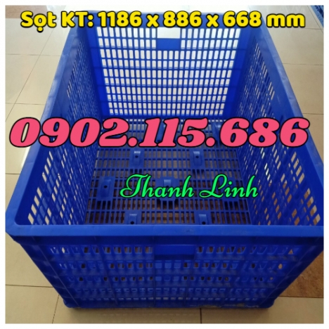 Sóng nhựa bánh xe, sọt 26 bánh xe, sọt nhựa công nghiệp, sọt đựng hàng hóa cồng kềnh, sọt đựng hàng