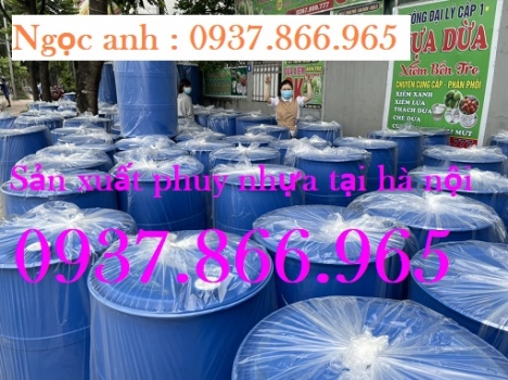 Bán phuy nhựa 220l, cung cấp thùng phuy số lượng lớn, thùng phuy tại miền bắc