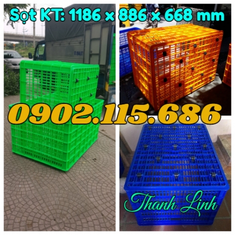Sóng nhựa bánh xe, sọt 26 bánh xe, sọt nhựa công nghiệp, sọt đựng hàng hóa cồng kềnh, sọt đựng hàng