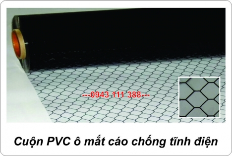 Màng nhựa PVC mắt cáo Bắc Ninh, PVC ESD Grid Bắc Ninh, PVC chống tĩnh điện Bắc Ninh, Bắc Giang