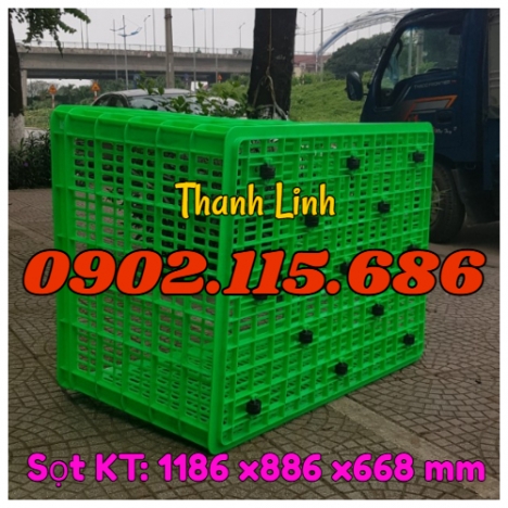 Sóng nhựa bánh xe, sọt 26 bánh xe, sọt nhựa công nghiệp, sọt đựng hàng hóa cồng kềnh, sọt đựng hàng