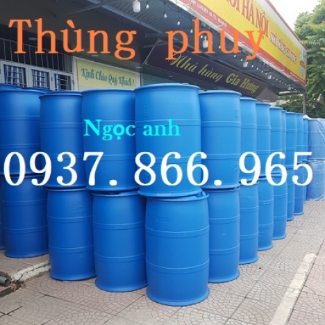 Bán phuy nhựa 220l, cung cấp thùng phuy số lượng lớn, thùng phuy tại miền bắc