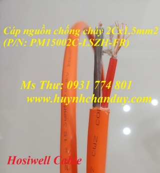 Cáp tín hiệu chống cháy 2x1.0mm2 Thái lan
