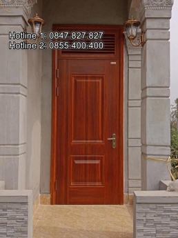 Cung cấp và lắp đặt cửa thép vân gỗ chống cháy Saigondoor