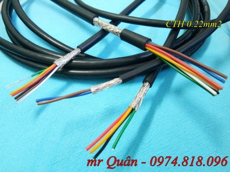 Cáp tín hiệu chống nhiễu 24awg x 2,4,6,8 lõi