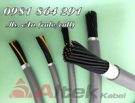 Cáp điều khiển chống nhiễu 25 lõi 25x0.5, 25x0.75, 25x1.0,25x1.5mm2