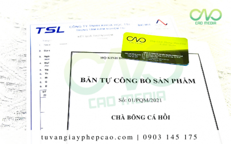 Tự công bố sản phẩm chà bông cá hồi như thế nào?