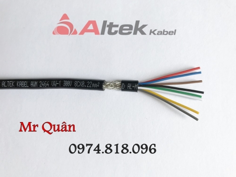 Cáp tín hiệu chống nhiễu 24awg x 2,4,6,8 lõi