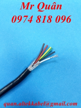 Cáp tín hiệu chống nhiễu 24awg x 2,4,6,8 lõi