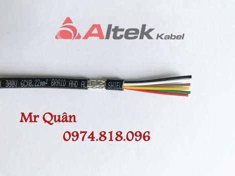 Cáp tín hiệu chống nhiễu 24awg x 2,4,6,8 lõi