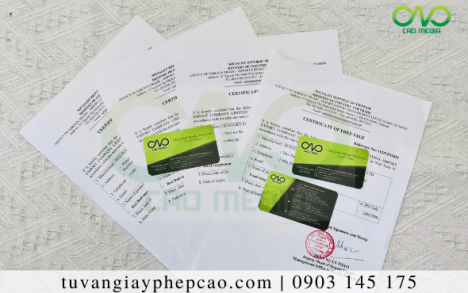 Certificate of free sale cho gừng sấy dẻo cơ quan nào cấp?