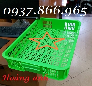 Khay nhựa đặc rỗng đựng hải sản, rổ nhựa rỗng, thùng nhựa đặc, khay nhựa