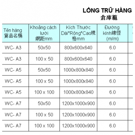 Lồng trữ hàng,  lồng sắt trữ hàng, lồng thép trữ hàng,  lồng trữ hàng có bánh xe, lồng trữ hàng chất