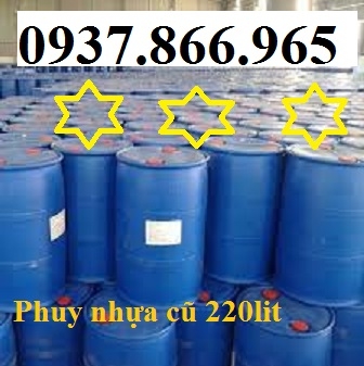 Giá phuy nhựa cũ, phuy nhựa nắp kín, phuy nhựa đựng nước, bán phuy cũ số lượng lớn