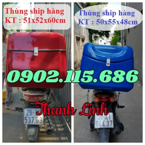 Thùng giao hàng, thùng giao hàng hóa mỹ phẩm sau xe máy, thùng giao hàng dữ nhiệt sau xe máy, thùng