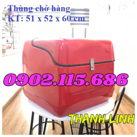 Thùng giao hàng, thùng giao hàng hóa mỹ phẩm sau xe máy, thùng giao hàng dữ nhiệt sau xe máy, thùng