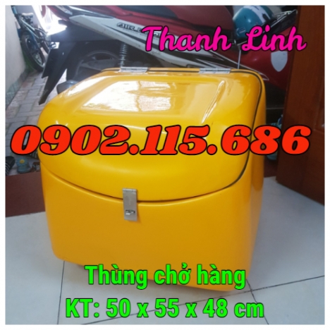 Thùng giao hàng, thùng giao hàng hóa mỹ phẩm sau xe máy, thùng giao hàng dữ nhiệt sau xe máy, thùng