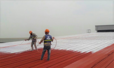 Thi công sơn chống nóng mái tôn tại tây ninh