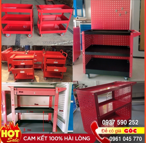 Kệ, xe đẩy đựng đồ nghề sửa chữa giá rẻ tại HCM