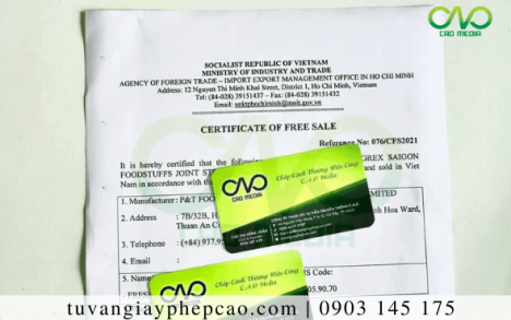 Trình tự xin certificate of free sale cà chua bi sấy xuất khẩu