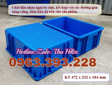 Thùng nhựa đặc cao cấp, thùng nhựa B3 giá rẻ, hộp nhựa chất lượng cao