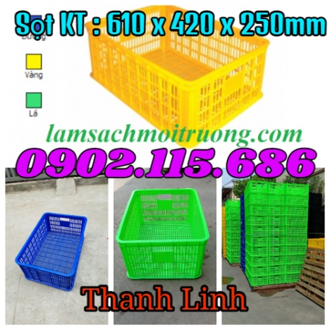 Sọt nhựa rỗng cao 25cm, sọt nhựa cao 2T5, sọt nhựa công nghiệp, sọt đựng hàng may mặc. link kiện , p