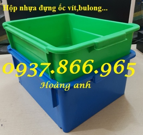 Bán khay nhựa công nghiêp, thung nhua dac, thùng nhựa báy ốc vít trong cửa hàng kim khí