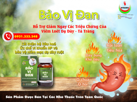 BẢO VỊ ĐAN - HỖ TRỢ BẢO VỆ NIÊM MẠC DẠ DÀY, TÁ TRÀNG
