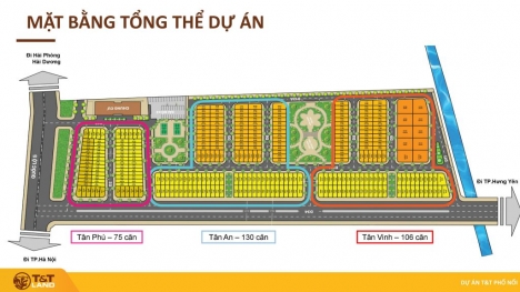 Bán đất dự án t&t hưng yên