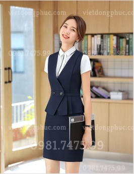 Mẫu đồng phục áo gile nữ cao cấp, hợp xu hướng thời trang 2021
