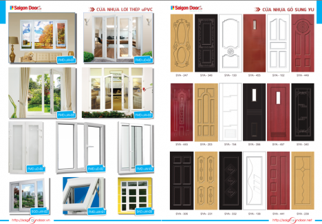 Cung cấp và lắp đặt cửa nhựa giả gỗ Saigondoor