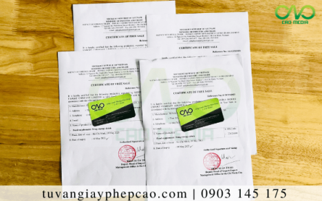 Ý nghĩa của giấy certicate of free sale bánh pizza xuất khẩu