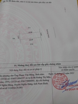 bán đất chính chủ thị trấn vương
