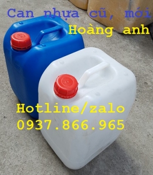 Bán can họa đựng dung dịch lỏng, canh nhựa hóa chất HDPE, chuyên can hóa chất tại miền bắc