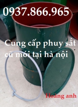 Thùng phuy sắt 220lit cũ nắp mở, thùng phuy mới, cung cấp thùng phuy mới cũ toàm miền bắc