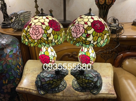 Giao lưu đôi đèn ngủ hoa hồng đa sắc