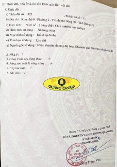 Lô đất giá rẻ tại thành phố Đông Hà 6xxtr...