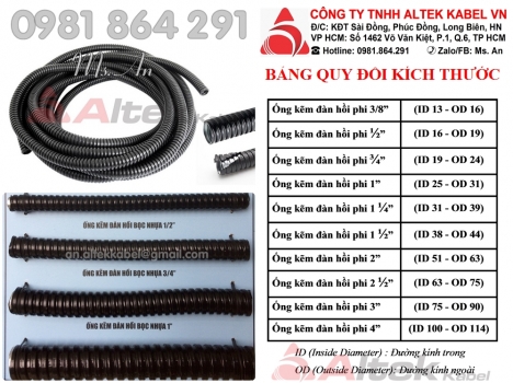 Ống sun sắt luồn dây điện bọc nhựa PVC hàng nhập khẩu
