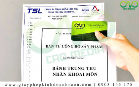 Kiểm nghiệm sản phẩm bánh trung thu nhân khoai môn