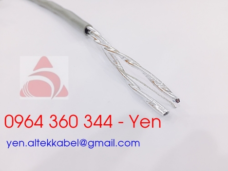 Cáp tín hiệu vặn xoắn Altek Kabel Al Foil (1x2x0.5mm2)