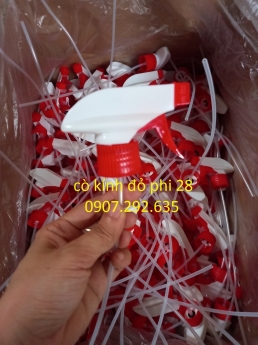 sỉ cò kính đỏ phi 28 chất liệu nhựa pp,pet,hdpe sẵn hàng