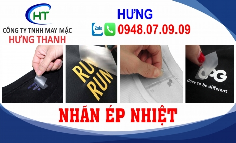 Nhãn ép nhiệt Hưng Thanh, Nhãn ép nhiệt quần áo